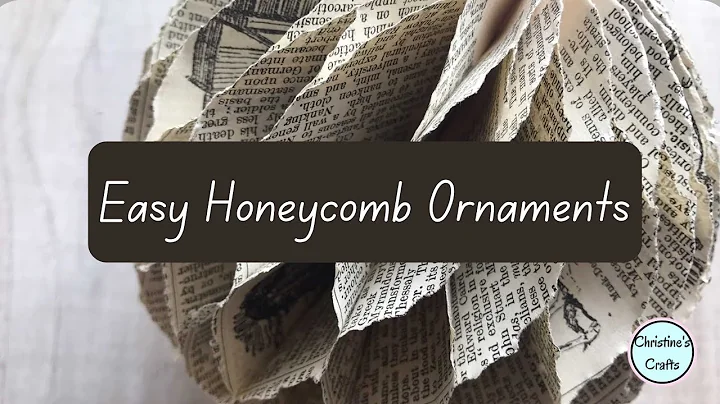 How to make Honeycomb ornaments for Christmas