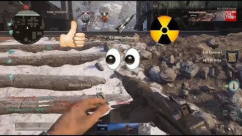 INSANE "V2 ROCKET" NUKE GAMEPLAY IN CALL OF DUTY WW2 ON GUSTAV CANNON ( NEW WW2 25 KILLSTREAK)
