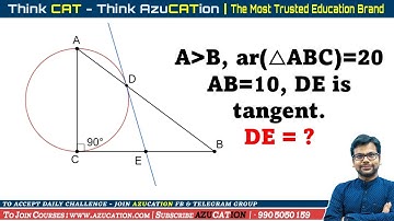 Circle on The Side of Right Angle Triangle Geometry CAT 2022 2023 For All Exams