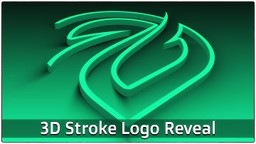 3D Stroke Logo Reveal | No plugins required | After Effects tutorial