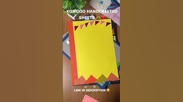 Link in description Buy now Komodo Handcrafted Sheets 🫶☺️ #schoolproject #art #school #schoolmodel