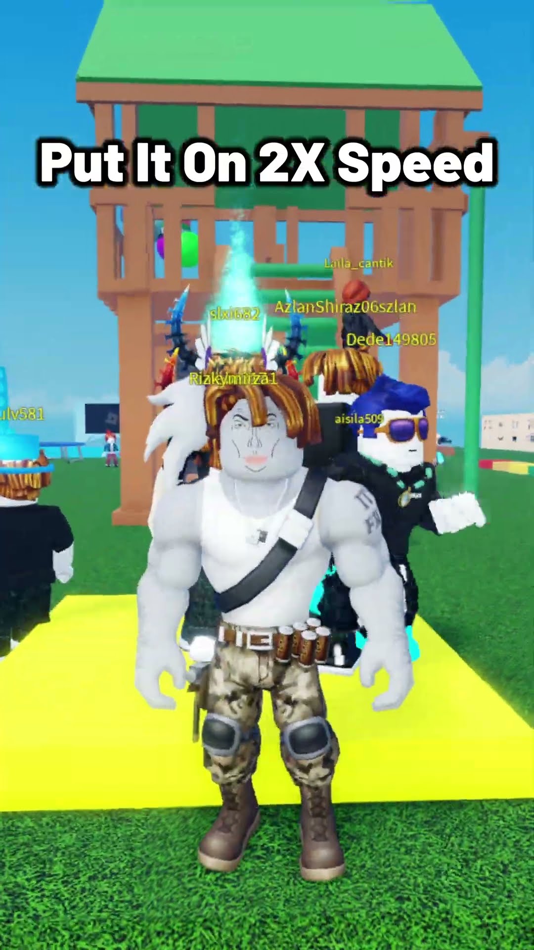 Put this on 2x speed ?? #shorts #roblox