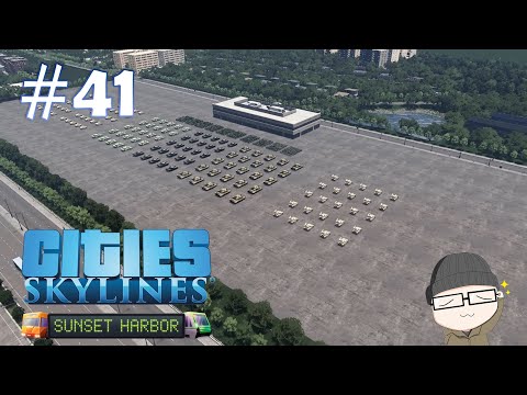 ค่ายทหารและสนามกอล์ฟ (วันที่ 41) [Cities :Skylines Sunset Harbor]