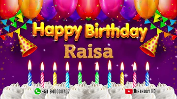 Raisa Happy birthday To You - Happy Birthday song name Raisa 🎁