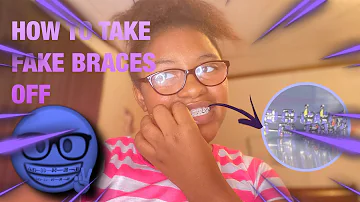 HOW TO TAKE FAKE BRACES OFF |AJADAS WORLD(i sell fake braces )