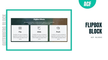 Gutenberg Flipbox Block | ACF Blocks