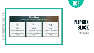 Gutenberg Flipbox Block | ACF Blocks