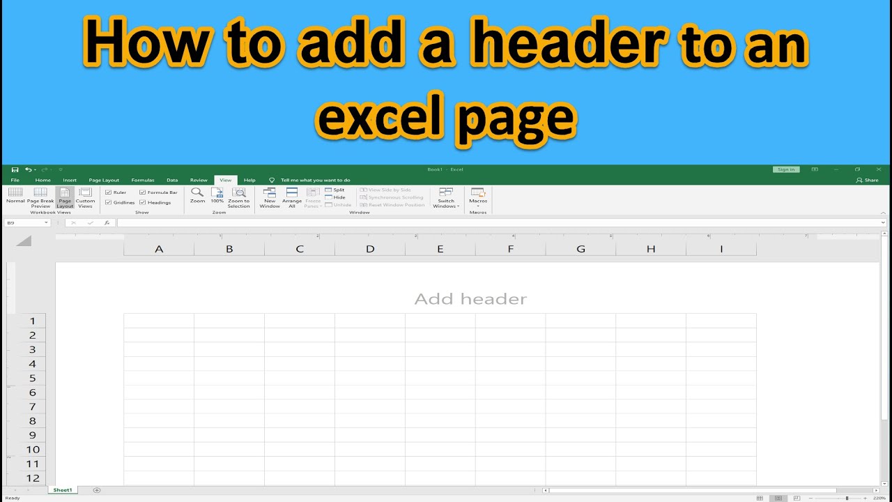 how to keep headers in excel 2016 when scrolling