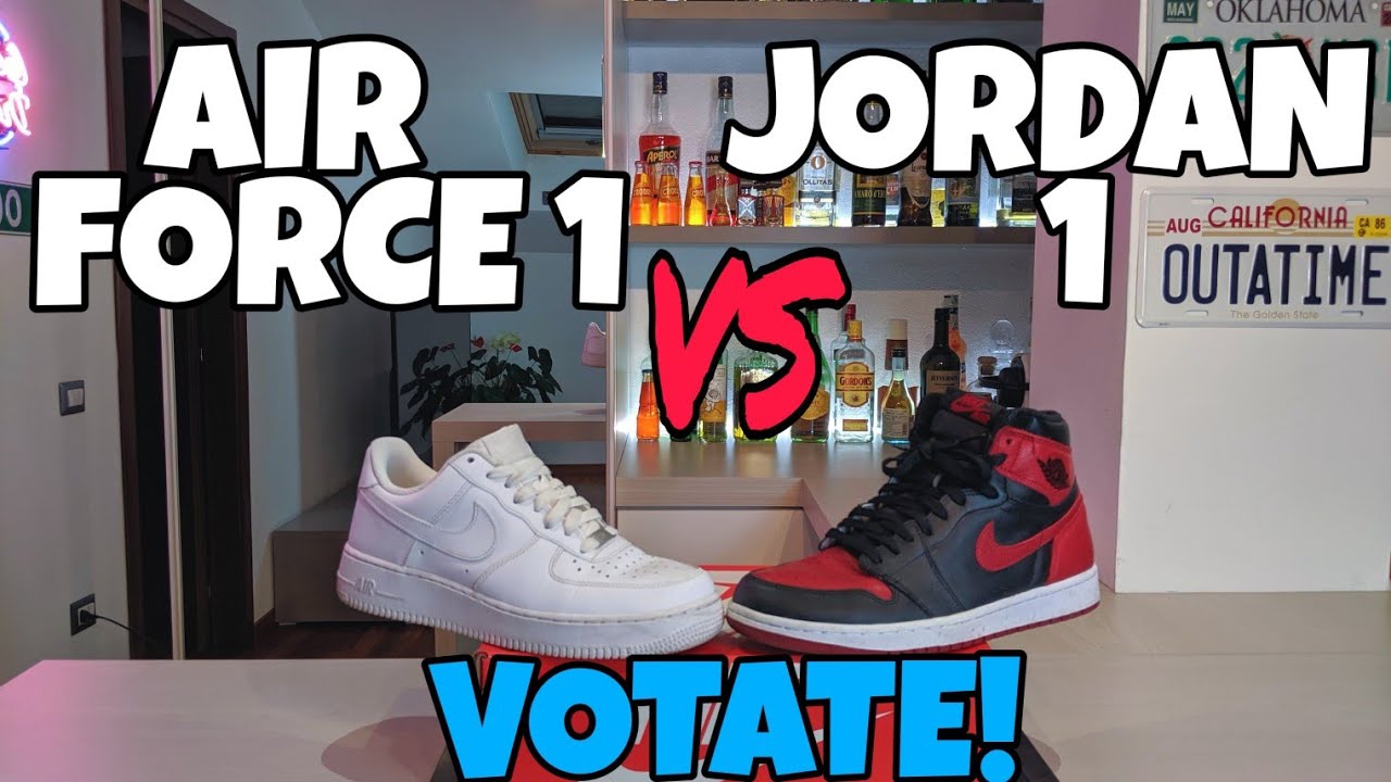 AIR FORCE 1 vs JORDAN 1 VOTATE !!! 