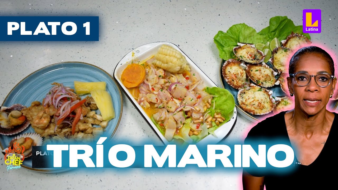 Plato 1: Ceviche de pescado, jalea mixta y conchitas a la parmesana | El Gran Chef Famosos