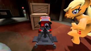 A video featuring Applejack Engie & her Sentry