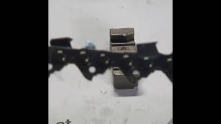 How to break chainsaw chain using a anvil