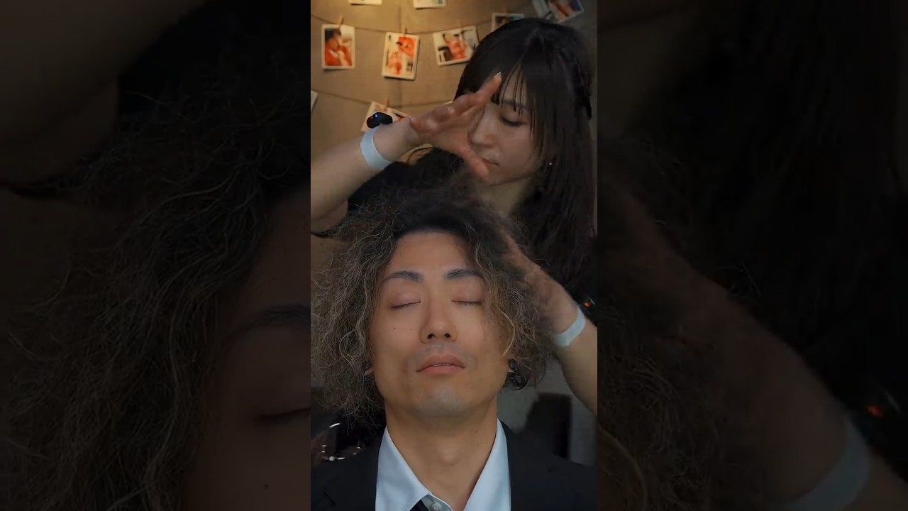 疲れた男性を癒す極上ヘッドマッサージASMR