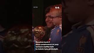 Maradonanın 1986-cı ildə Dünya Çempionatında qazandığı &quot;Qızıl top&quot; kuboku hərraca çıxarılacaq.