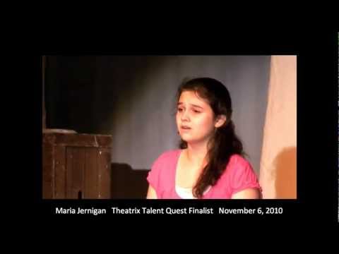 Maria Jernigan performing Hallelujah at Theatrix T...