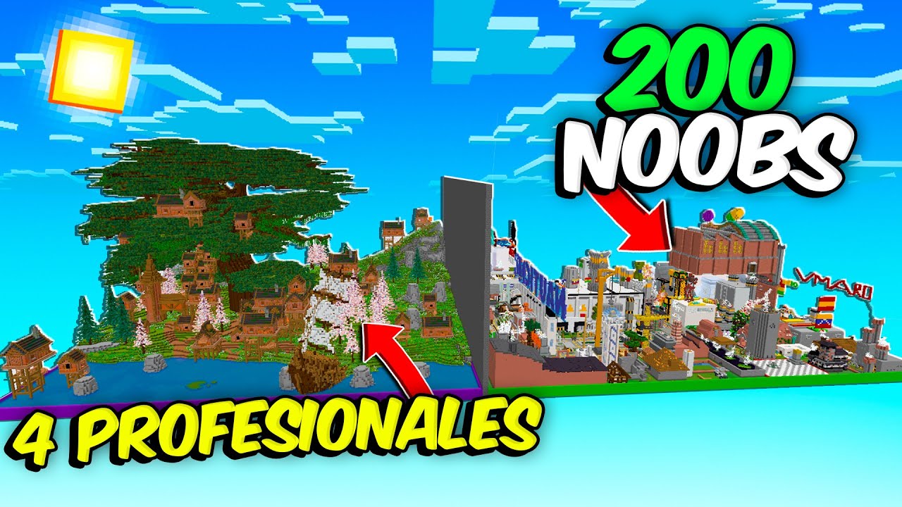 BATALLA DE CONSTRUCCIÓN PRO VS NOOB en MINECRAFT