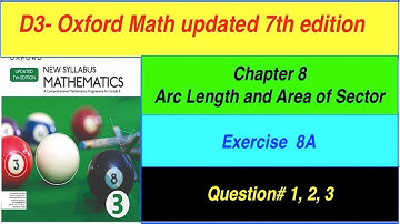 D3 Math Exercise 8A Updated  7th edition | Exercise 8A Question-1, 2, 3 | Complete Solution