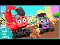 🚧 Construction Chaos - Save the Baby Kitten! 🚜 | Digley and Dazey | Kids Construction Truck Cartoons