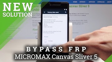 How to Bypass Google Verification in MICROMAX Canvas Sliver 5 - Forgotten Google Account
