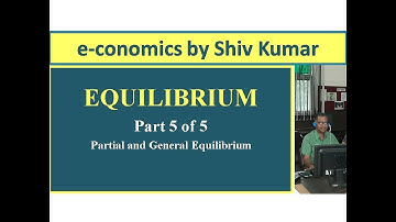 e-conomics by Shiv Kumar: Equilibrium, Part 5 of 5
