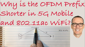 Why is the OFDM Symbol Prefix Shorter in 5G Mobile and 802.11ac WiFi?