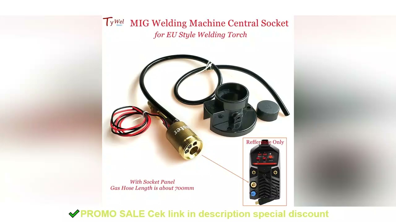 Central Socket Panel Adaptor of MIG Torch Connector for EU Style MIG Welding Machine