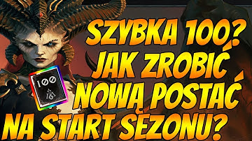 NAJSZYBSZY LVL 100 W DIABLO 4 SEZON #1 OGLĄDAM @Raxxanterax