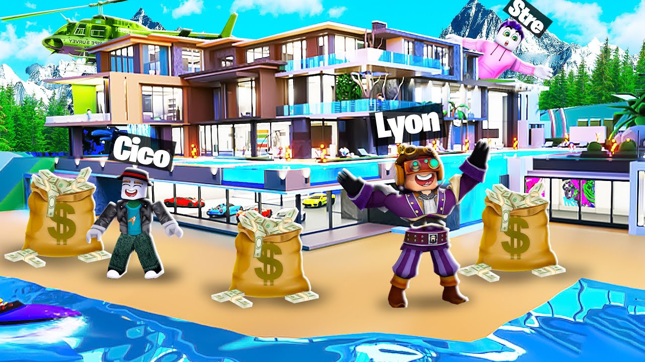 LA MEGA-VILLA di LYON e ANNA DA 1.000.000€ SU ROBLOX!!