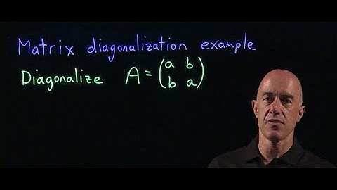 Diagonalization of  matrices example | Lecture 36 | Matrix Algebra for Engineers