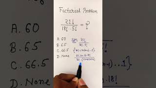 A Nice Factorial Math problem #maths #olympiad #mathematics