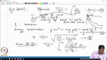 mod01lec02 Introduction / Euler Lagrange Equations - Part 2