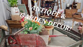 Shop Fun Antique / Garden Show filled with Primitives ~ Folk Art ~ Garden ~ Vintage ~ Cottage core