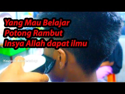 TEKNIK DASAR POTONG  RAMBUT  PRIA  1 YouTube