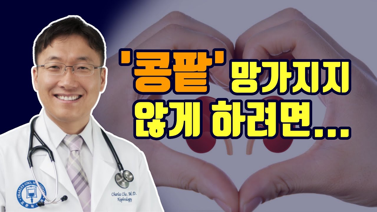 콩팥 망가지지 않게 하려면 이렇게 하세요!