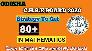 Chse +2Second Year Maths Exam Pattern || 2020 Syllabus And Marking Scheme