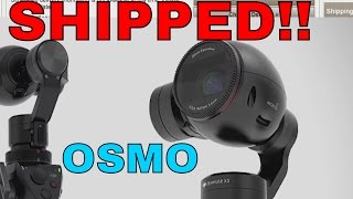 My DJI OSMO Shipped TODAY from B&H Photo! Same day shipping, next day delivery!