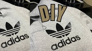 DIY | How to Make a Adidas Hoodie Using a Cricut #diy #adidas #cricut #hoodie