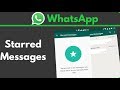 Whatsapp Hidden Feature Updates 2017 || Starred Messages