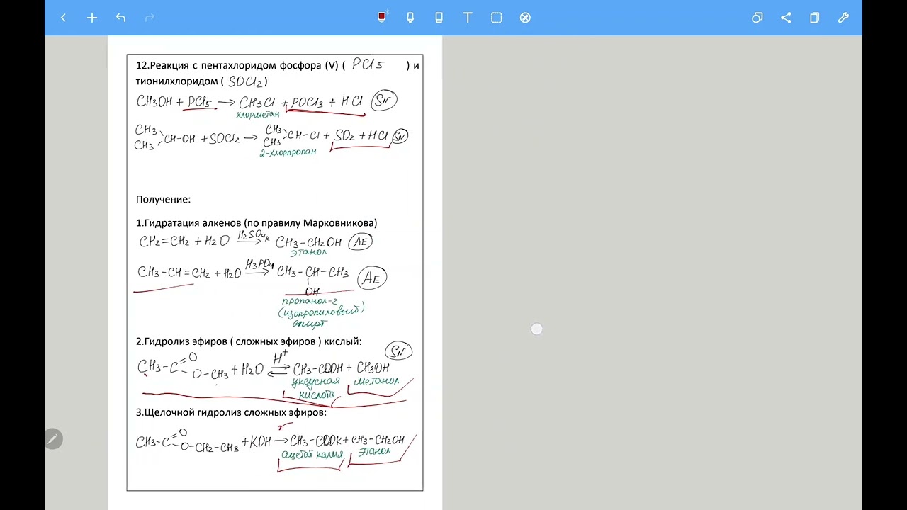 Спирты. Фенолы