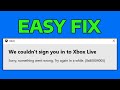 How To Fix Xbox App We Couldn't Sign You In To Xbox Live Error 0x80004005 in Windows