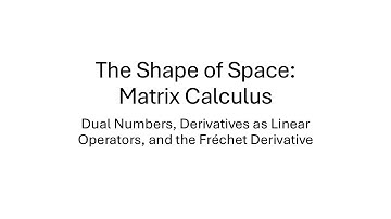 Dual Numbers, Derivatives as Linear Operators, and the Fréchet Derivative