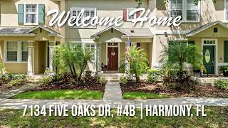 Harmony FL Townhome for Sale | Golf Course Views | 3 Bedroom Home in Harmony Florida