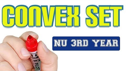 Linear Programming||Convex set||উত্তল সেট ||Honors Bangla Math ||3rd year