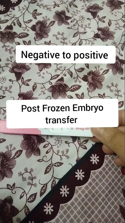 Positive pregnancy test just 6 days after Frozen Embryo Transfer |#ivf #embryotransfer #ivfinindia