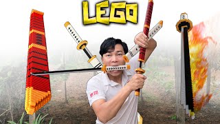 HẢI CỦ CẢI THẮNG TÊ TÊ THỬ THÁCH 24H LẮP RÁP TAM KIẾM ZORO ONE PIECE BẰNG LEGO