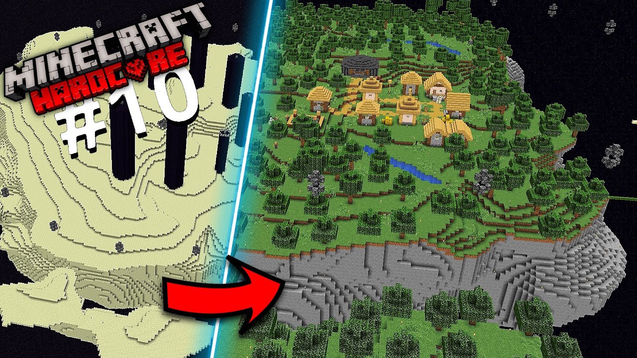 I Transformed the END into the OVERWORLD in Minecraft Hardcore - YouTube