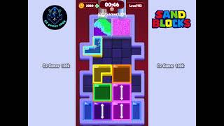 Sand Blocks: Drop Puzzle Level 113 walkthrough gameplay Solution easy 