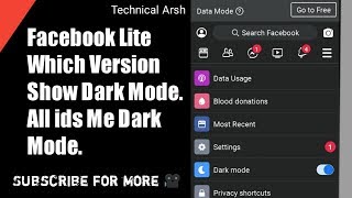 FB LITE BEST VERSION SHOW DARK MODE | Facebook Lite dark mode 2020 | Technical Arsh - screenshot 5