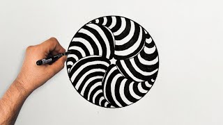 How to Draw Pattern #211 | Zentangle Pattern | Doodle Pattern | Mandala Pattern