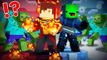 1000 MUTANT ZOMBIES vs FIRESTORM and CAPTAIN COLD in Minecraft - Maizen JJ and Mikey